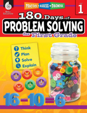 180 Days of Problem Solving for First Grade de Shell Education