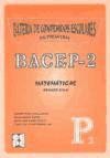 Bacep 2. Matematicas de Ciencias de la Educación Preescolar y Especial