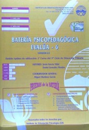 Batería psicopedagógica EVALÚA 6