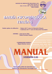 Batería psicopedagógica evalúa-6. Manual