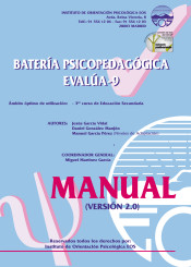 Batería psicopedagógica evalúa-9. Manual