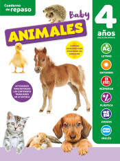CUADERNO DE REPASO TEMÁTICO LUMINISCENTE 4 AÑOS ANIMALES BABY de Ediciones Saldaña, S.A.