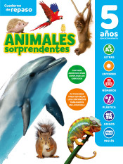 CUADERNO DE REPASO TEMÁTICO LUMINISCENTE 5 AÑOS ANIMALES SORPRENDENTES de Ediciones Saldaña, S.A.