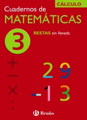 Cuaderno de matemáticas 3, restas sin llevada