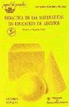 Didáctica de las Matemáticas en Ed. Adultos. 1er y 2º nivel