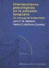 Intervenciones psicológicas en la psicosis temprana: un manual de tratamiento