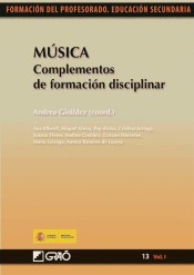 Música: complementos de formación disciplinar. Vol I de Editorial Graó