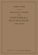 Praxis und Theorie der Individual-Psychologie de SPRINGER VERLAG GMBH
