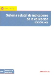 Sistema estatal de indicadores de la educación. Edición 2009 de Ministerio de Educación, Cultura y Deporte. Área de Educación