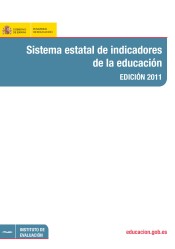 Sistema estatal de indicadores de la educación. Edición 2011 de Ministerio de Educación, Cultura y Deporte. Área de Educación